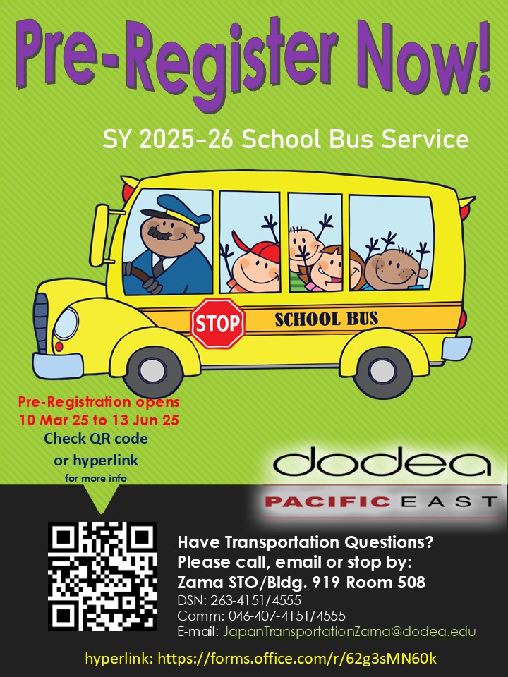 Pre-register for 2025-26 bus services